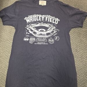 American Needle Wrigley Field Navy Graphic Tee